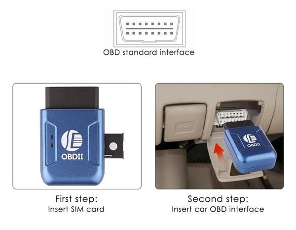 Grote foto obd gps tracker sms volgsysteem auto vrachtwagen obd2 zwart auto onderdelen overige auto onderdelen