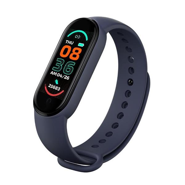 Grote foto stappenteller hartslagmeter fitness tracker band mi band 6 m6 zwart sport en fitness overige sport en fitness