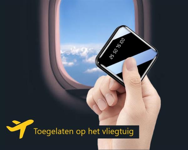 Grote foto powerbank 20.000 mah oplader micro usb c snellader led display zwart telecommunicatie batterijen en accu