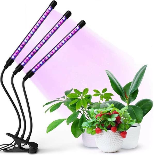 Grote foto led kweeklamp kweek groei bloei lamp planten timer 3x arm tuin en terras overige tuin en terras