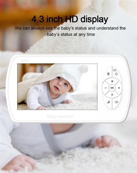 Grote foto wifi babyfoon camera baby foon monitor 4.3 inch scherm kinderen en baby babyfoons