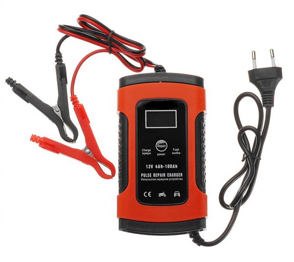 Grote foto accu druppel lader druppellader auto acculader 12v lcd display rood huis en inrichting woningdecoratie