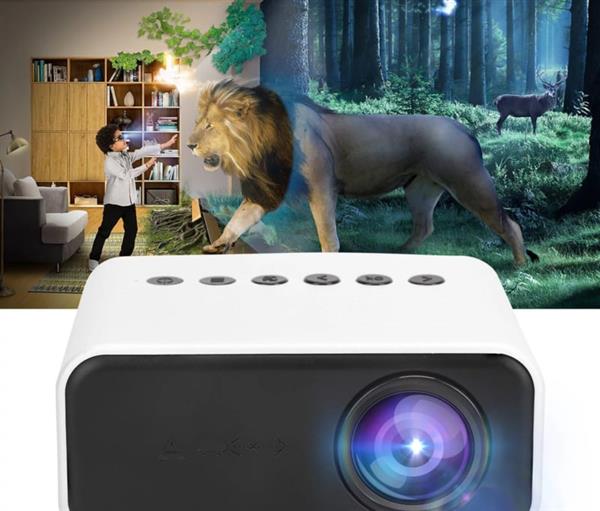 Grote foto mini beamer projector full hd led hdmi vga usb sd 1080p wit huis en inrichting woningdecoratie