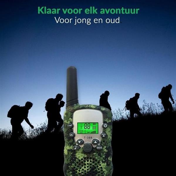 Grote foto walkie talkie walkietalkie portofoon kinderen 5km 2 stuks camouflage huis en inrichting woningdecoratie