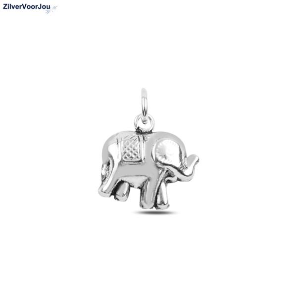 Grote foto zilveren olifant kettinghanger sieraden tassen en uiterlijk kettingen
