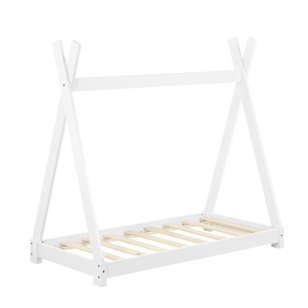 Grote foto juniorbed tipi eenpersoonsbed incl. matras 70x140 wit huis en inrichting bedden