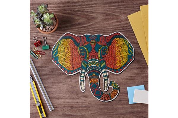 Grote foto wizardi houten puzzel elephant totum verzamelen overige verzamelingen