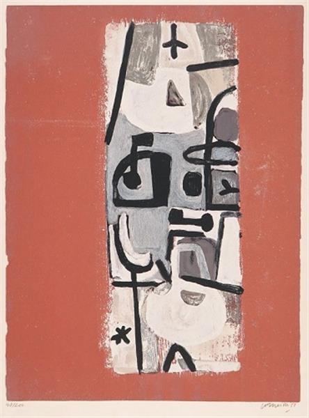 Grote foto corneille charlie parker antiek en kunst litho en zeefdrukken