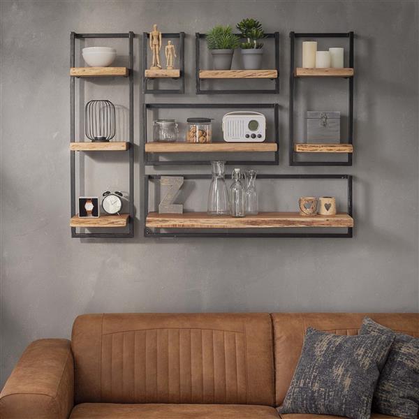 Grote foto wandplank edge twee planken 65 cm huis en inrichting woningdecoratie