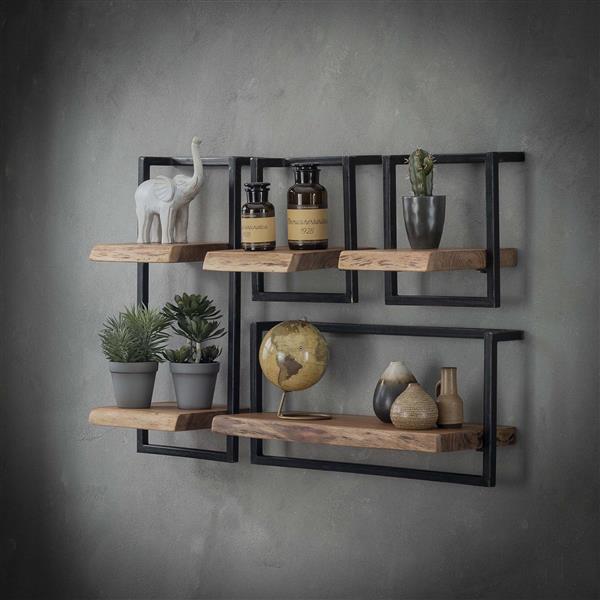 Grote foto wandplank edge twee planken 65 cm huis en inrichting woningdecoratie