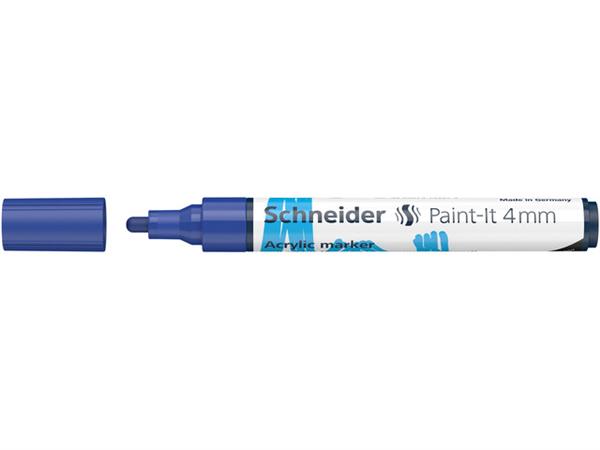 Grote foto acrylverf stift schneider paint it 310 blauw verzamelen overige verzamelingen