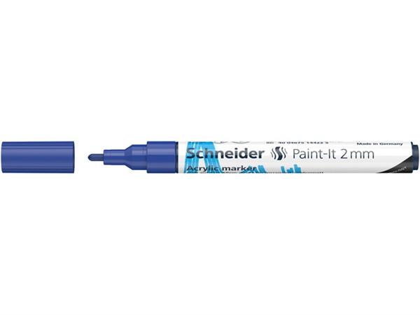 Grote foto acrylverf stift schneider paint it 310 blauw verzamelen overige verzamelingen