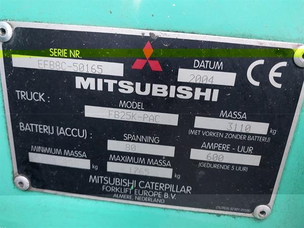 Grote foto mitsubishi fb25k electrische heftruck 2 5 ton agrarisch heftrucks