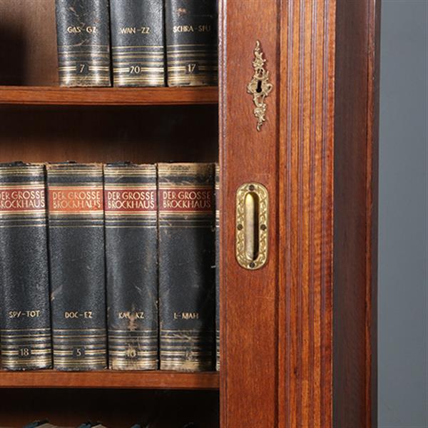 Grote foto antieke kasten kolossale boekenkast bibliotheekkast ca 1880 met afneembare kroon no.891865 antiek en kunst stoelen en banken