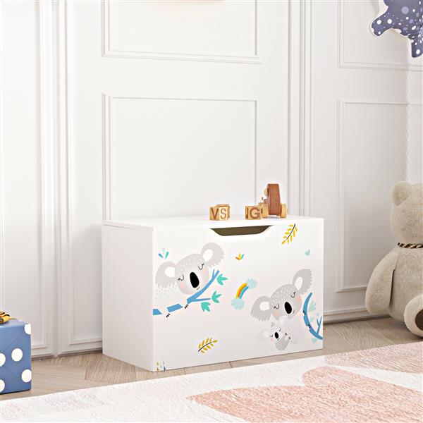 Grote foto en.casa doos voor speelgoed oleiros 40x60x30 cm koala motief huis en inrichting overige