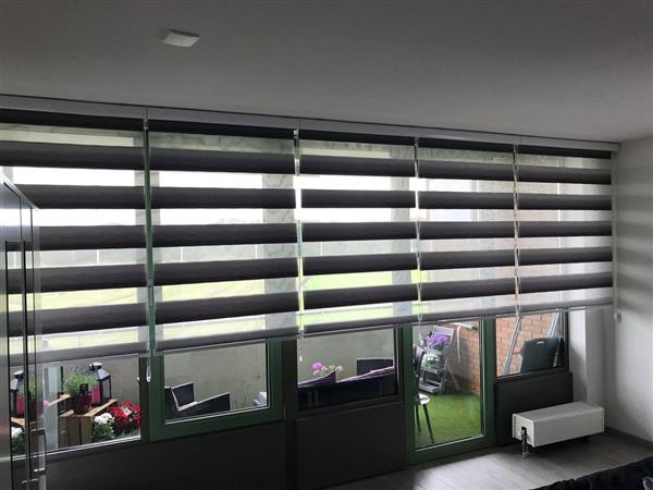 Grote foto duo rolgordijn evennes bambo clas serie huis en inrichting gordijnen en lamellen