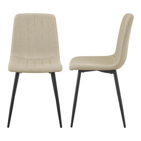 Grote foto en.casa eetkamerstoel elsern 89x43x51 cm set van 2 beige en zwart huis en inrichting stoelen