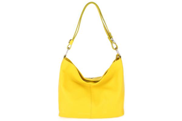 Grote foto fabiana leren schoudertas handtas geel made in italy sieraden tassen en uiterlijk damestassen