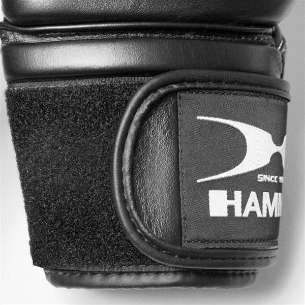 Grote foto hammer boxing bokshandschoenen premium fight leer zwart 10 oz sport en fitness vechtsporten en zelfverdediging
