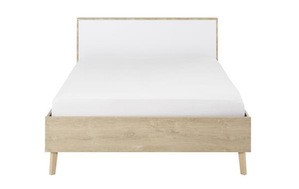 Grote foto larvik 2 persoonsbed blond eiken wit gami antiek en kunst stoelen en banken