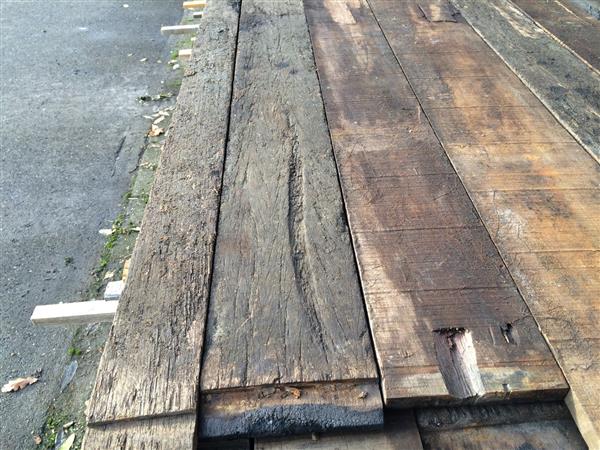 Grote foto azobe oude scheepsvloer planken vlonder delen gebruikt doe het zelf en verbouw hout en planken