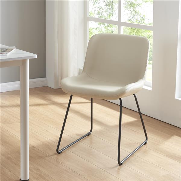 Grote foto en.casa eetkamerstoel set van 2 kannus 77x50x62 cm beige en zwart huis en inrichting stoelen