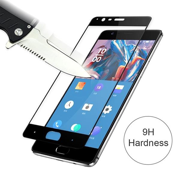 Grote foto professionele oneplus 3 tempered glass 3d design full screen coverage zwart telecommunicatie mobieltjes