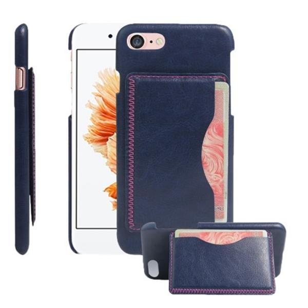 Grote foto iphone 7 premium kaart case pu leder blauw telecommunicatie mobieltjes