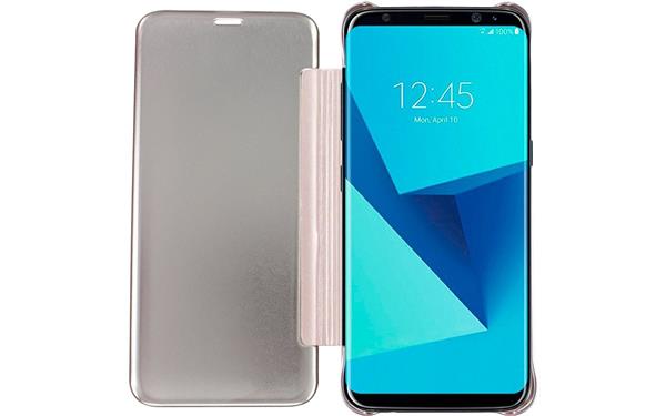 Grote foto s8 plus spiegel flip mirror cover rosegold telecommunicatie mobieltjes