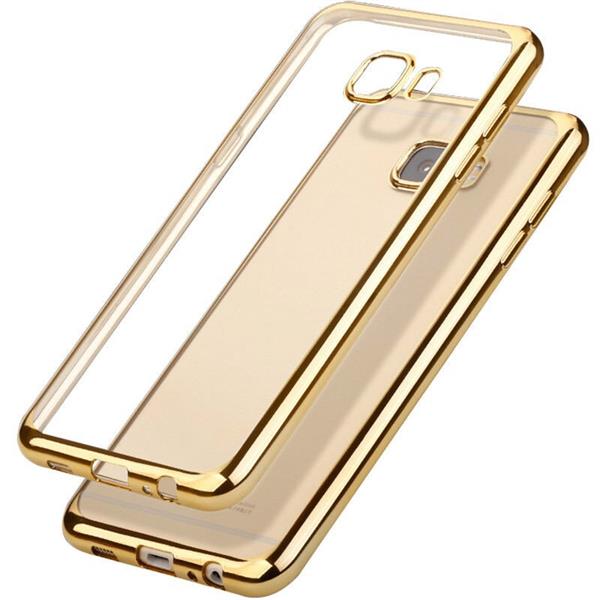 Grote foto samsung a3 2017 electro shine tpu gel case goud telecommunicatie mobieltjes
