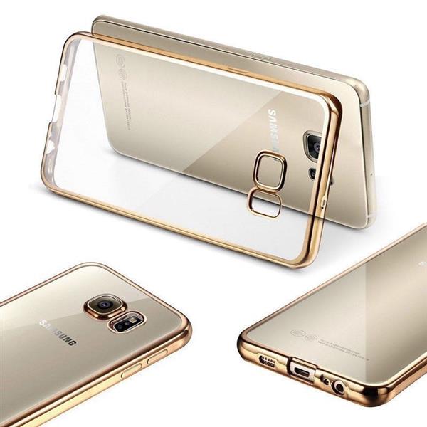 Grote foto samsung a3 2017 electro shine tpu gel case goud telecommunicatie mobieltjes