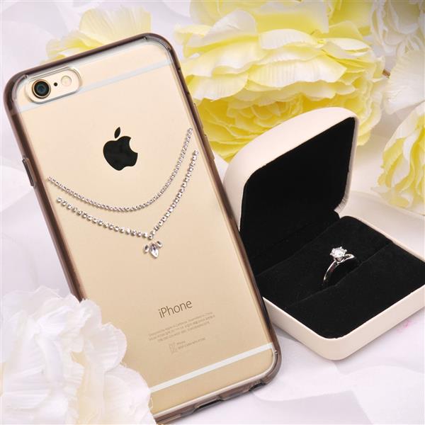 Grote foto iphone 7 rearth noble swarovski ringke fusion handcrafted diamanten case ketting telecommunicatie mobieltjes