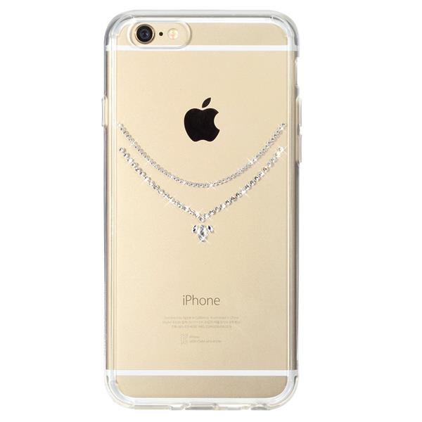 Grote foto iphone 7 rearth noble swarovski ringke fusion handcrafted diamanten case ketting telecommunicatie mobieltjes