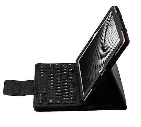 Grote foto drphone ipad pro 9.7 hoesje bluetooth toetsenbord case premium pu lederen keyboard case zwar telecommunicatie mobieltjes