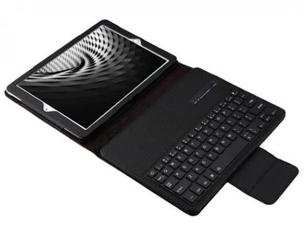 Grote foto drphone ipad pro 9.7 hoesje bluetooth toetsenbord case premium pu lederen keyboard case zwar telecommunicatie mobieltjes