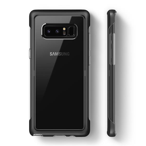 Grote foto note 8 caseology skyfall series shock proof tpu grip case matte black telecommunicatie mobieltjes