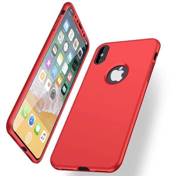Grote foto iphone x soft gel ultradunne schokbestendige hybrid 360 tpu case rood telecommunicatie mobieltjes