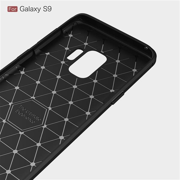 Grote foto samsung s9 geborsteld rugged tpu case ultimate drop proof siliconen case carbon fiber look bla telecommunicatie mobieltjes