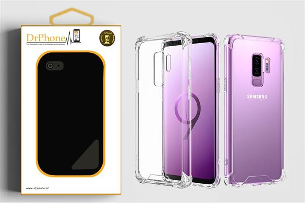 Grote foto drphone samsung s9 plus tpu hoesje siliconen shock bumper case backcover met verstevigde randen telecommunicatie mobieltjes