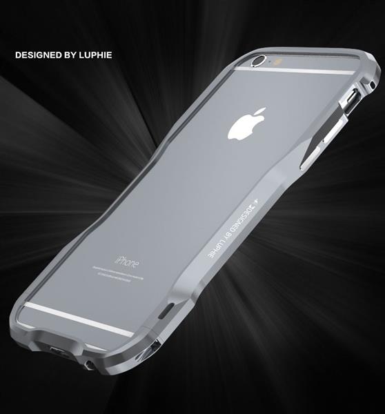 Grote foto luphie incisive sword aluminium aircraft premium case iphone 6s plus 6 plus zilver telecommunicatie mobieltjes