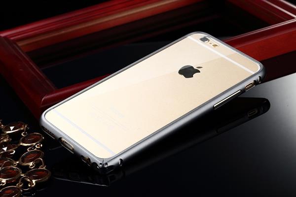 Grote foto luphie aluminium bumper pc achterkant iphone 6 grijs alleen iphone 6 telecommunicatie mobieltjes