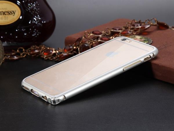 Grote foto luphie aluminium bumper pc achterkant iphone 6 grijs alleen iphone 6 telecommunicatie mobieltjes