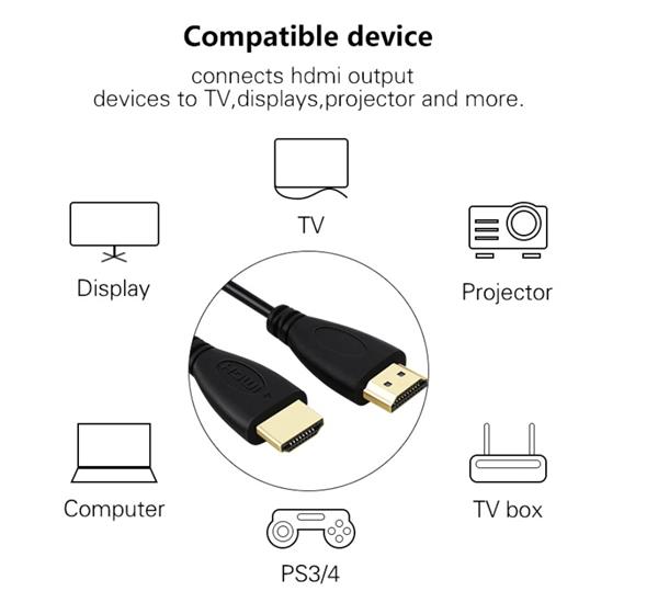 Grote foto drphone hi speed hdmi naar hdmi kabel 4k ultra hd 2 meter 2.0v hoge snelheid goud verguld telecommunicatie opladers en autoladers