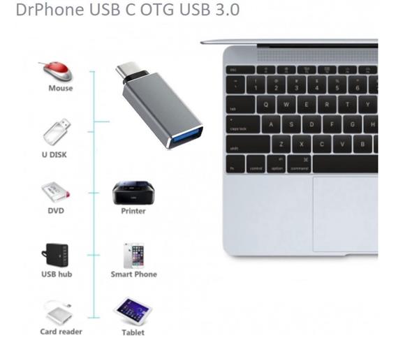 Grote foto drphone usb c naar usb a adapter otg converter usb 3.0 geschikt voor apple macbook imac computers en software overige computers en software