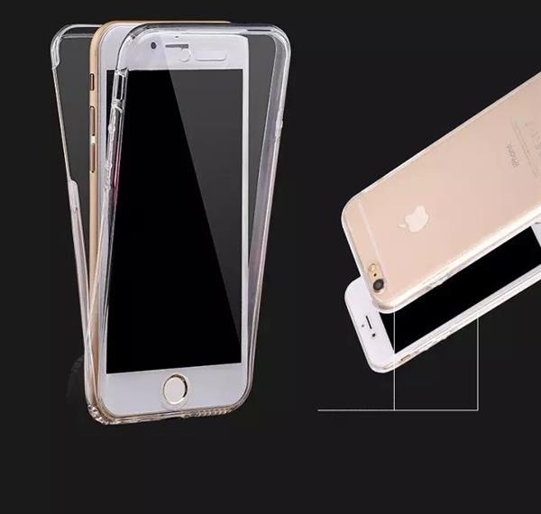 Grote foto iphone 7 plus dual tpu case 360 graden cover 2 in 1 transparant hoesje telecommunicatie mobieltjes