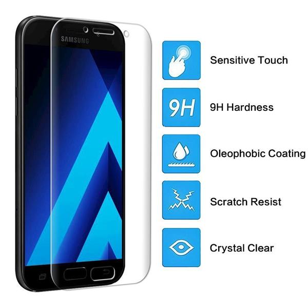 Grote foto drphone samsung a3 2017 glas 4d volledige glazen dekking full coverage curved edge frame tempered gl telecommunicatie mobieltjes