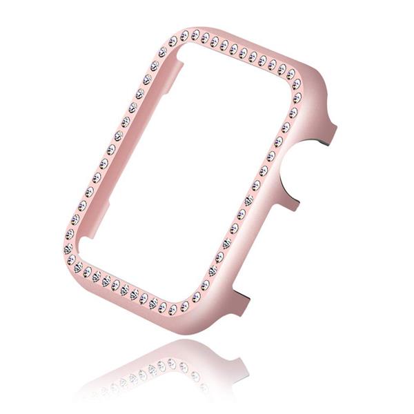 Grote foto drphone apple watch 1 2 3 42mm tpu bling case met kristal diamanten look beschermend frame roseg kleding dames horloges