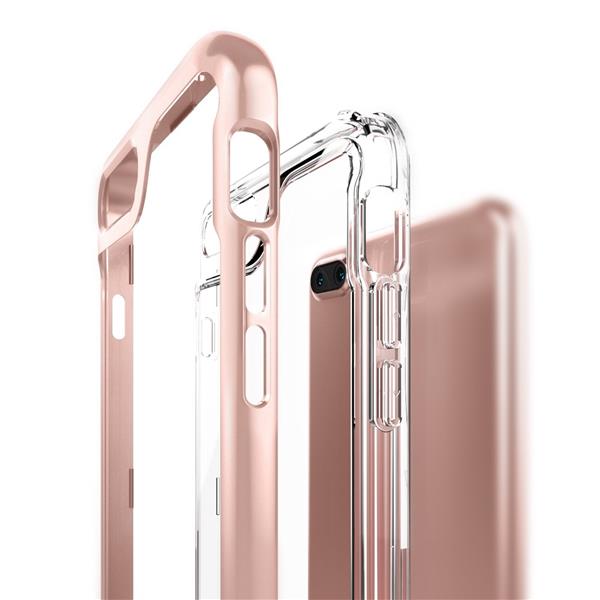 Grote foto caseology skyfall series shock proof grip case iphone 8 7 plus rose gold screenprotector telecommunicatie mobieltjes