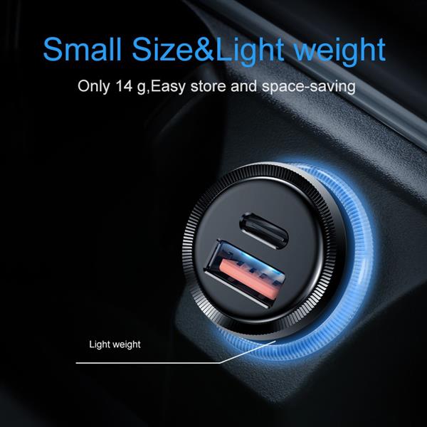 Grote foto drphone invisible pro autolader 30w usb c met pd power delivery power iphone ipad kabel telecommunicatie opladers en autoladers