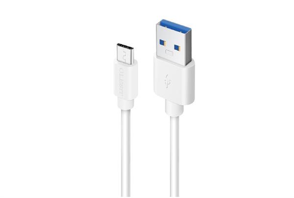 Grote foto olesit type c usb c 3 meter fast charge 2.4a oplaadkabel veilig laden data sync transfer w telecommunicatie mobieltjes